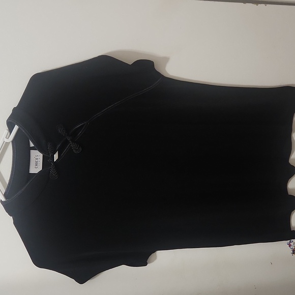 Chicos travelers Black mandarin Top frog closure size 2 (M) - Picture 5 of 7